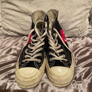 Comes de Garçon Play black sneakers